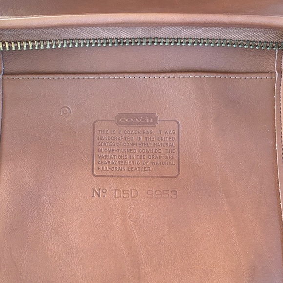 Coach Vintage Tan Leather Duffle Sac Bucket Bag - Picture 7 of 16